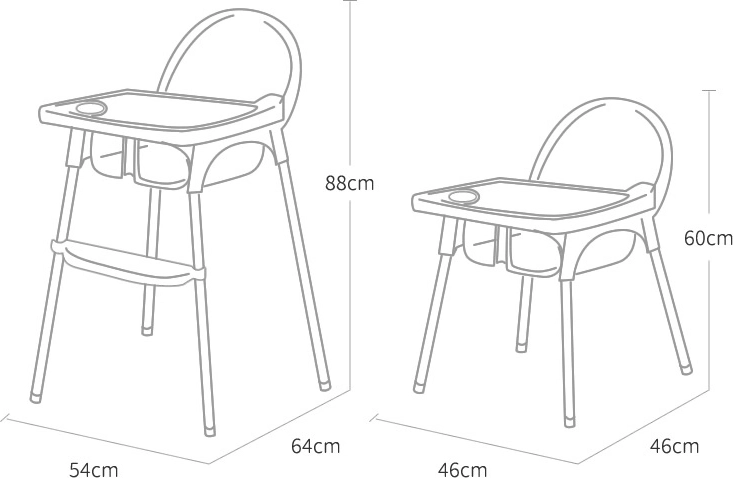 Höhenverstellbar für komfortables Essen