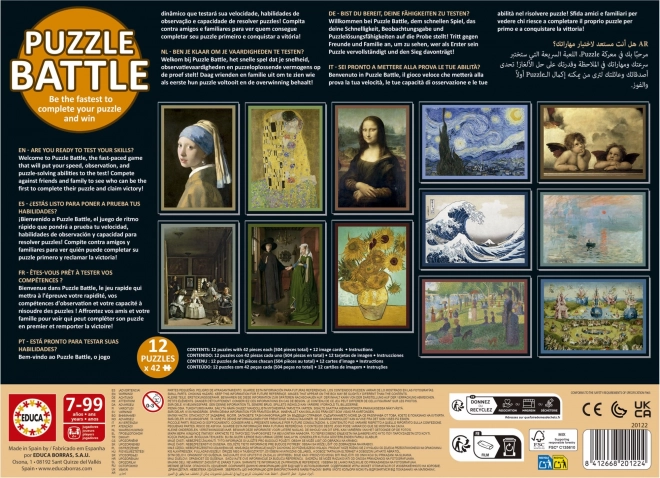 Educa Puzzle Kunstkampf