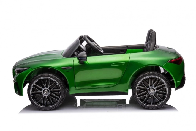 Elektrisches Kinderauto MERCEDES AMG SL63 Grün Lackiert