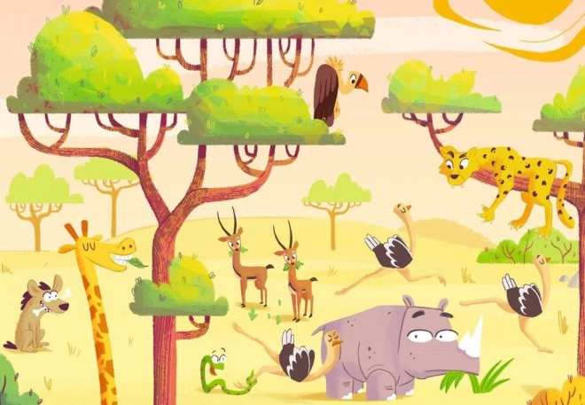 Puzzle & Play: Safari - RAVENSBURGER 2x24 Teile