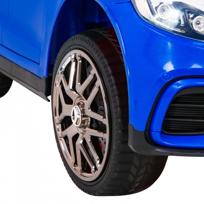 Mercedes Benz GLC63S für Kinder Blau + Fernsteuerung + 4x4 Antrieb + MP3 LED + EVA + langsamer Start