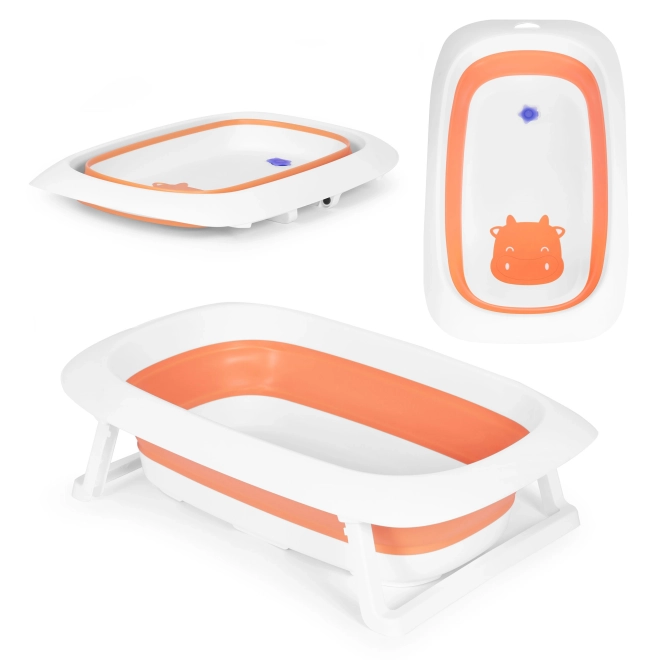 Faltbare Babybadewanne ECOTOYS Orange