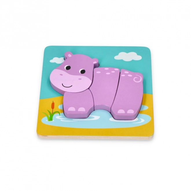 Set aus vier Tierpuzzles