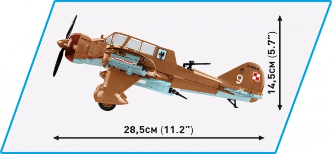 Modellbausatz PZL.23 Karaś Flugzeug