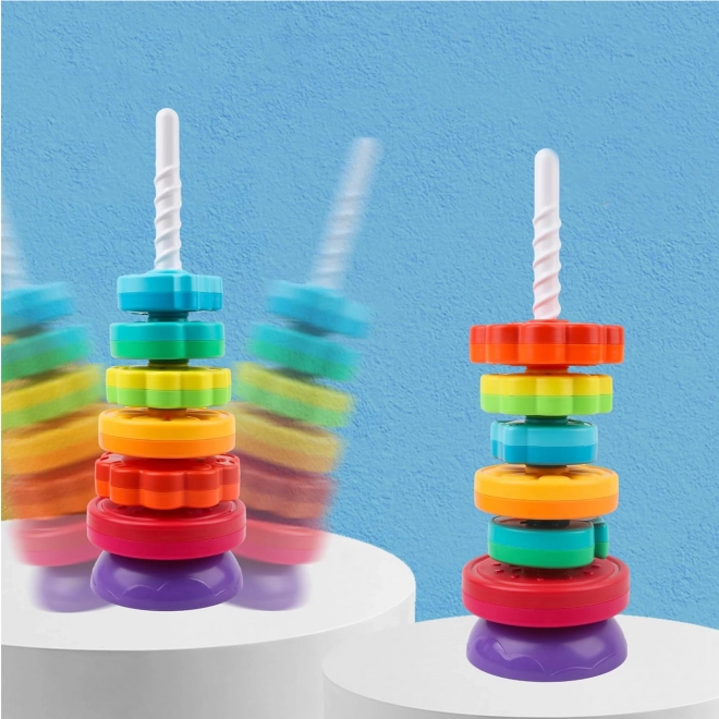 Bildungsspiralturm mit Tieren WOOPIE für Kinder