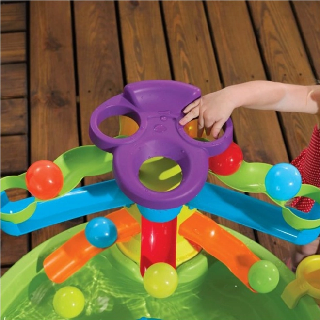 Farbenfroher Wasser-Spieltisch mit Bällen 2-in-1