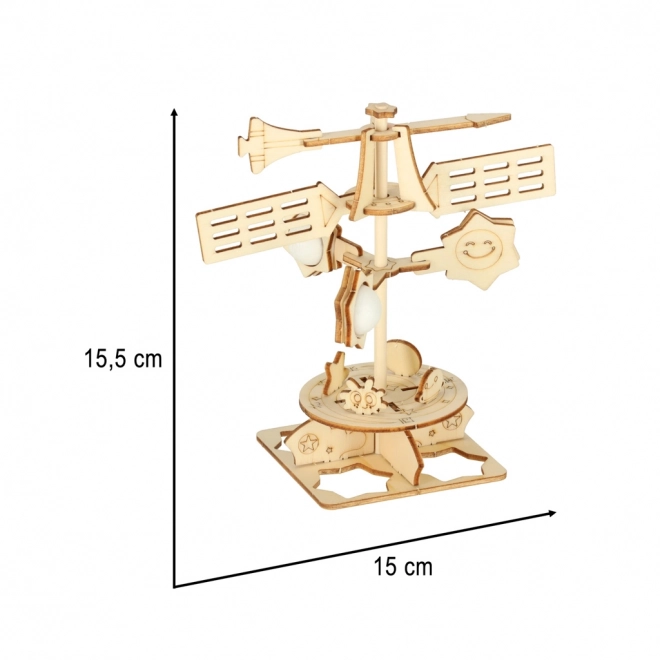 Holz 3D Windfahne Wissenschaftlicher Bausatz