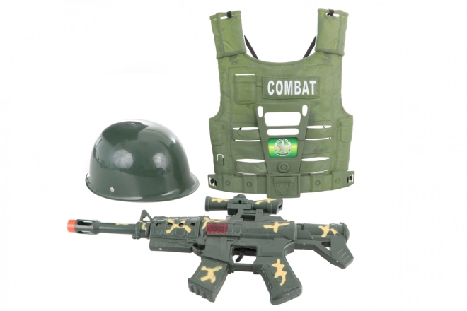 Militärspielset mit Helm