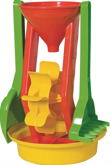 Sandspielset mit Mühle - Rot 26 cm