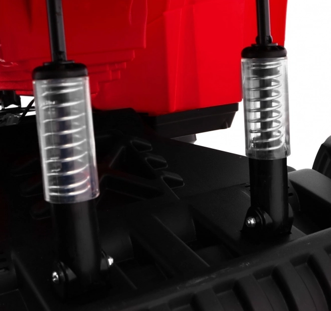 XL-ATV 4x4 Quad 2,4GHz auf Batterie für Kinder Rot + Fernbedienung + 4x4 Antrieb + Gepäckträger + kostenloser Start + EVA + LED Audio