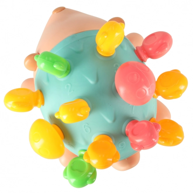 Sensory-Spielzeug Igel Montessori Blau