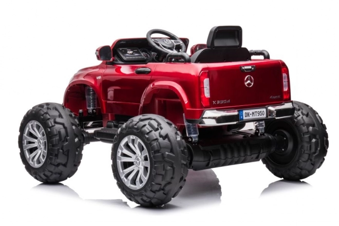 Elektrisches Auto Mercedes 4x4 Rot Lackiert