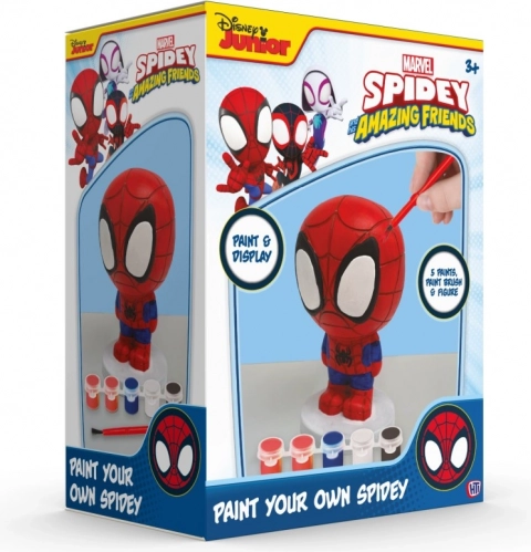 Spidey-Figur zum Bemalen – Kreativset mit Farben und Pinsel