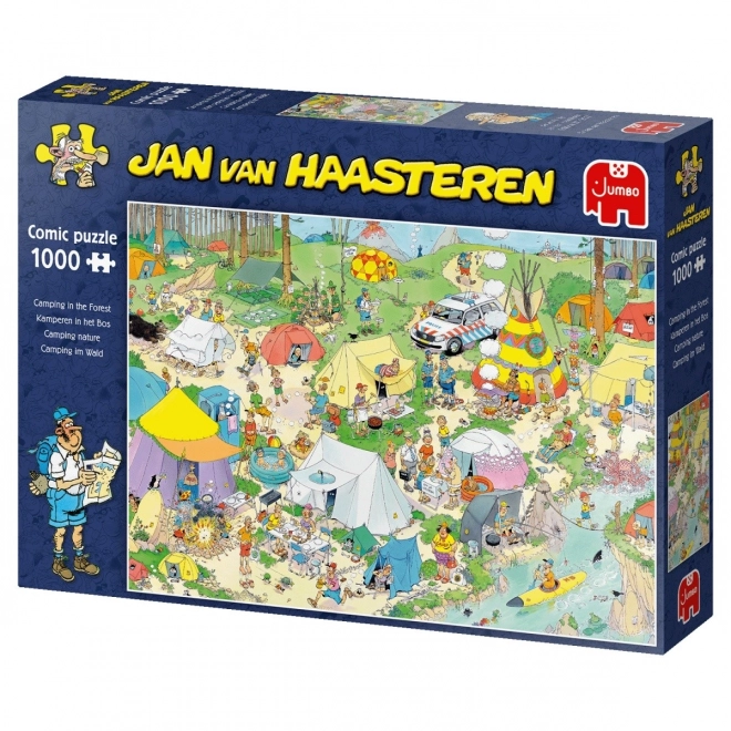 Puzzle Camping im Wald von JAN VAN HAASTEREN