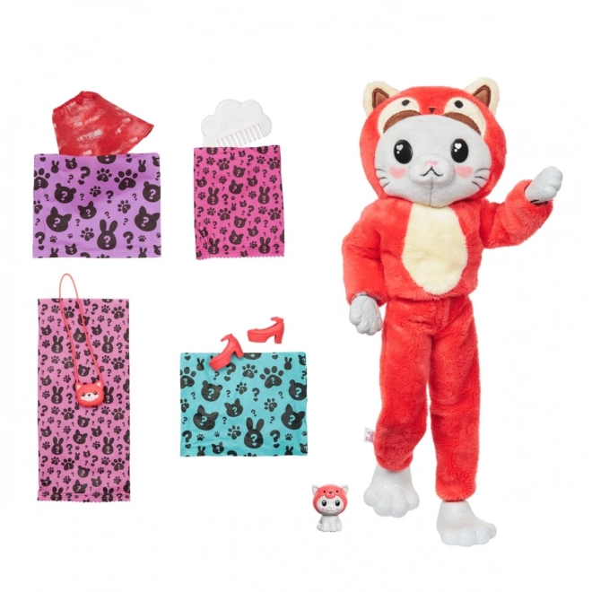 Barbie Cutie Reveal Puppe - Roter Panda-Cat