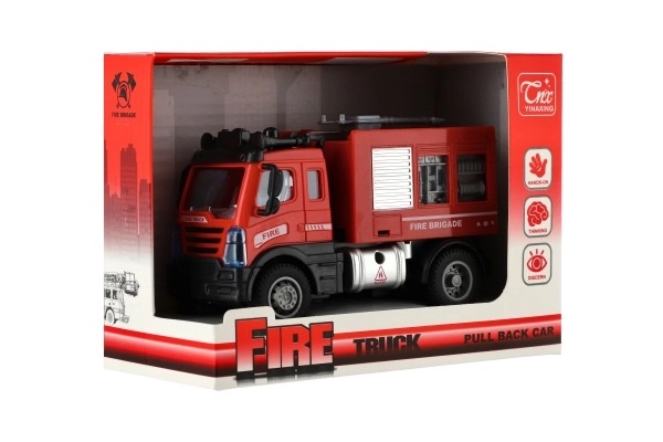 Feuerwehr Auto mit Rückziehmotor