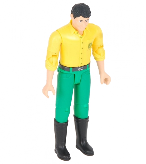 Bruder Bworld John Deere Figur mit Gelbem Shirt und Grünen Hosen