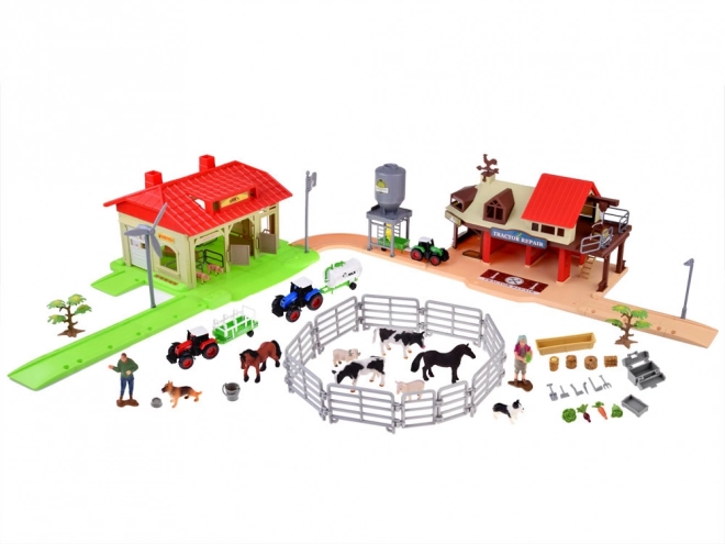 Mega Große Bauernhof Spielset mit Traktoren und Tieren