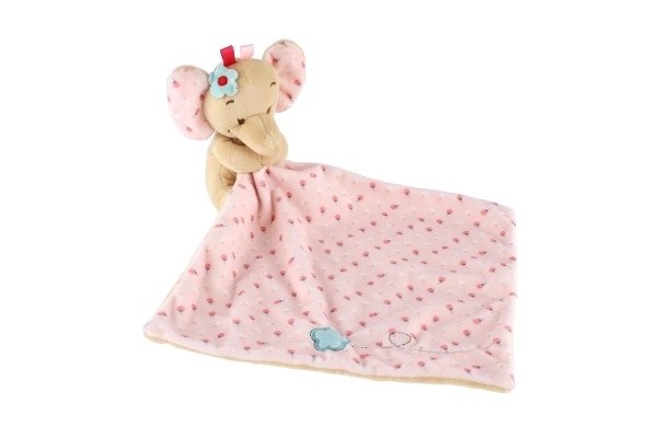 Kuscheltier Elefant Słonik 25x25 cm in Rosa – Rosa