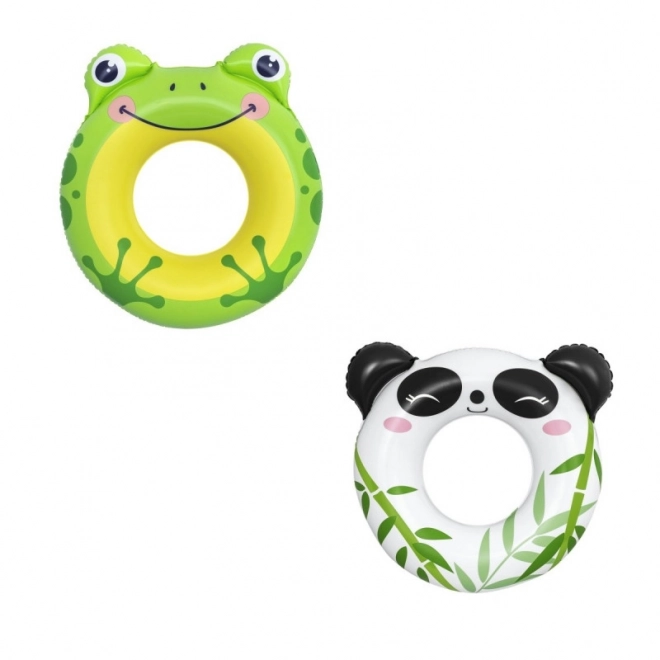 Schwimmring für Kinder mit Panda- und Froschmotiv