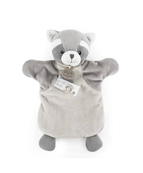 Doudou Plüsch-Handpuppe Waschbär 25 cm