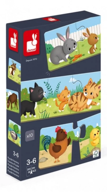 Kinder Lernpuzzle Zootiere von JANOD