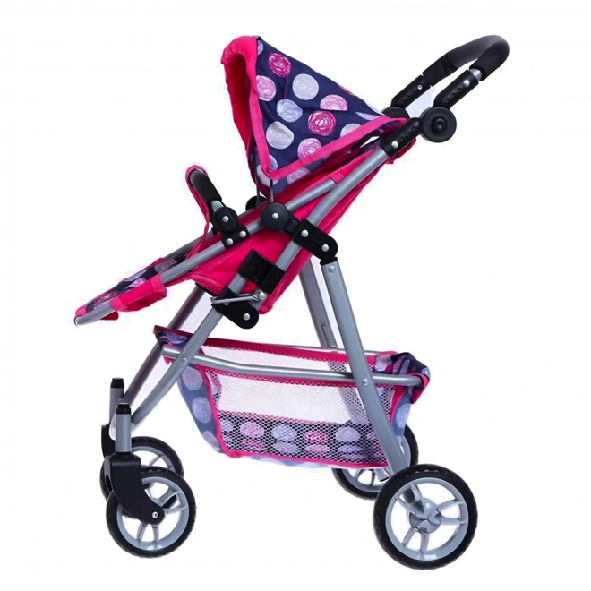 Woopie königlicher Puppenwagen mit einstellbarem Sitz und 4 Rädern