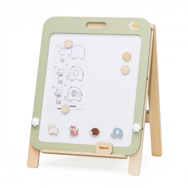 Verstellbare Holztafel für Kinder
