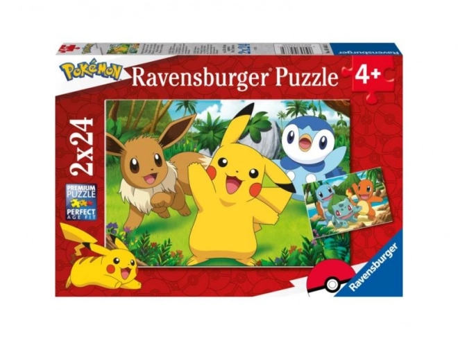 Pokémon Ravensburger Puzzle 2x24 Teile