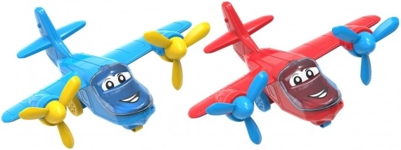 Kunststoffflugzeug für Kinder 28 cm - 2 Farben