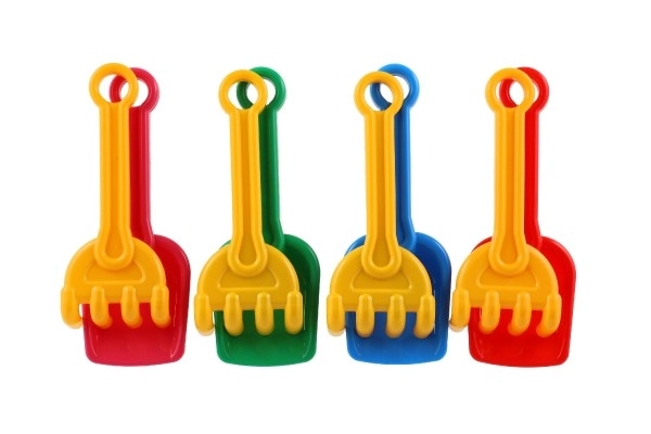 Teddies Sandspielset: Schaufel und Rechen für Kinder