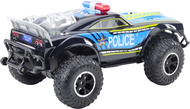 Polizeilichter und -geräusche