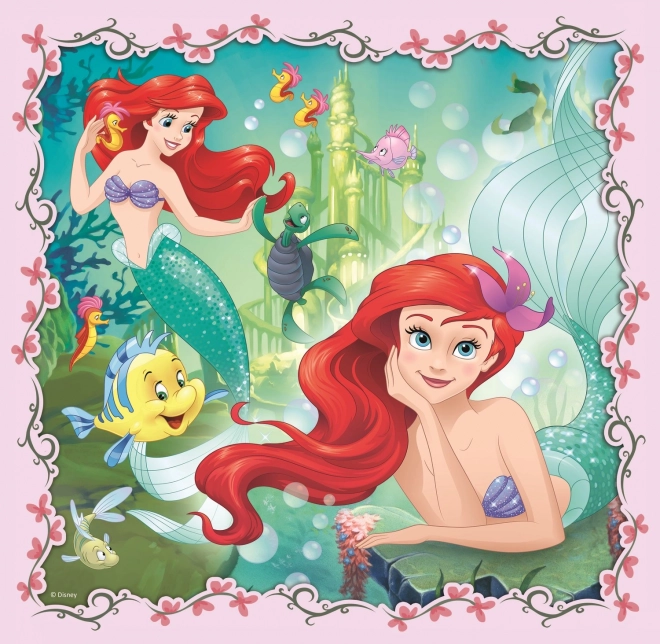 Trefl Disney Prinzessinnen Puzzle mit Freunden 3-in-1