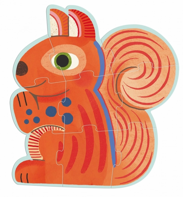 DJECO Waldtiere Puzzle 3in1