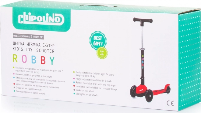 Chipolino Robby Kinderroller mit LED-Lichtern