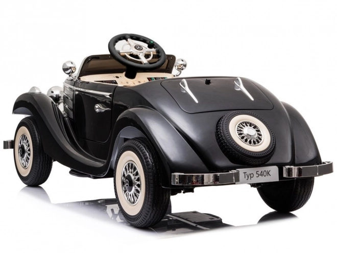 Retro-Auto auf Batterie Mercedes 540K Weiß – Schwarz