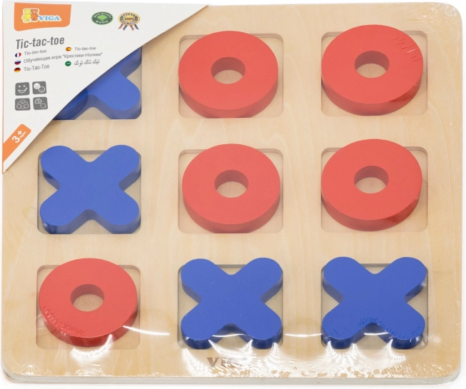 Klassisches Holzspiel Tic Tac Toe von Viga