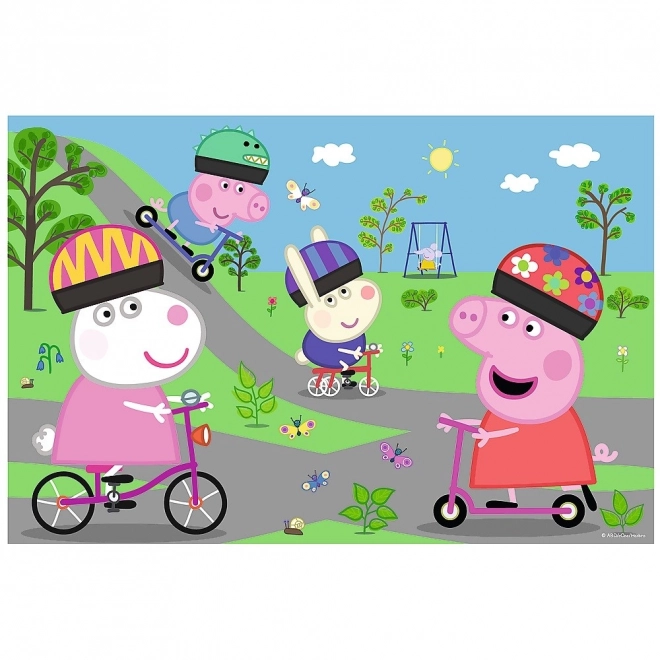 Puzzle Peppa Wutz: Ein Aktiver Tag Maxi 24 Teile