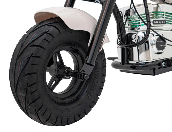 Motorrad Chopper Warrior Weiß
