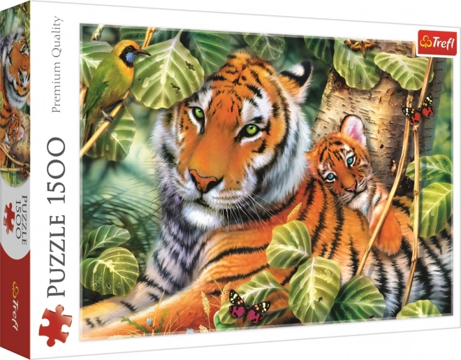 Puzzle TREFL Tiger mit Jungem 1500 Teile