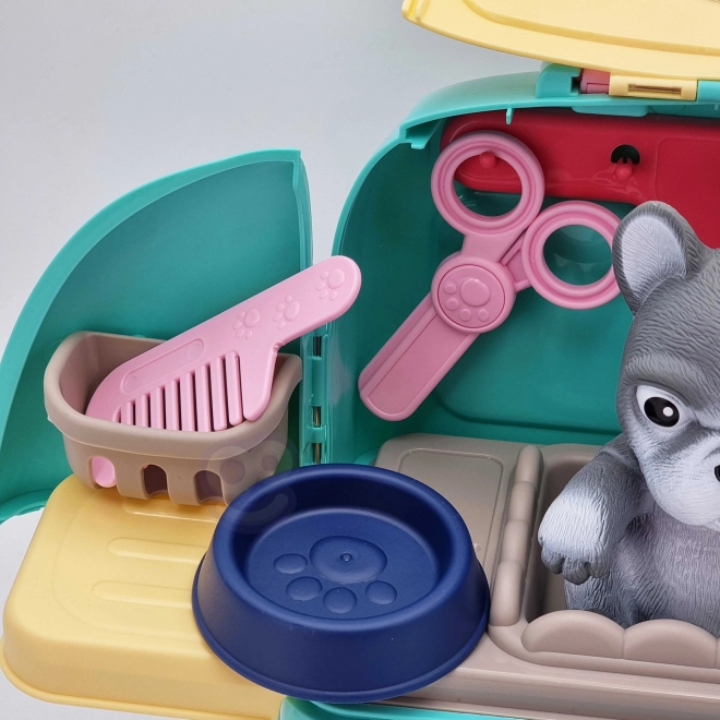 Woopie tragbares Hundepflegeset im Rucksack 2-in-1