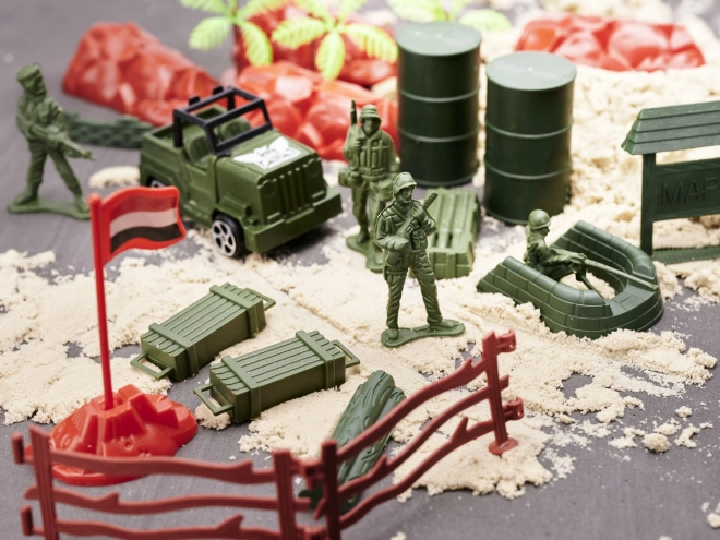 Militärbasis-Spielset mit Figuren 307-teilig