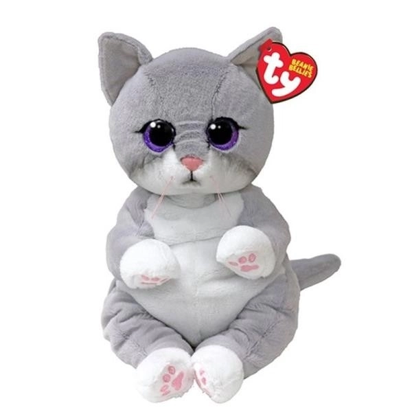 Graues Plüschtier KATZE 24 cm