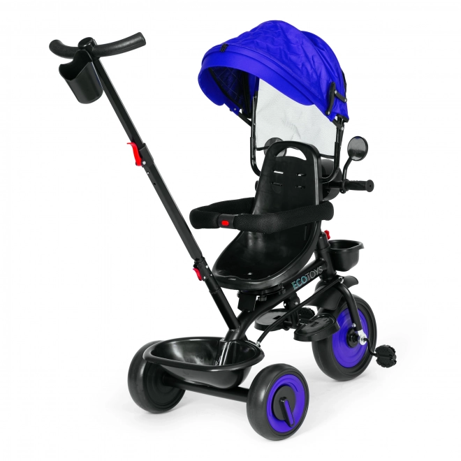 3-in-1 Dreirad Kinderwagen mit Drehbarem Sitz und Verdeck von ECOTOYS