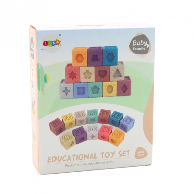 Bunte sensorische Bausteine für Kleinkinder