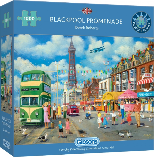 Gibsons Puzzle Blackpool Promenade 1000 Teile