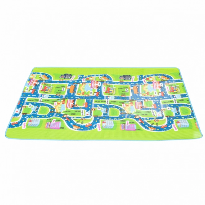 Faltbare Spielmatte mit Stadtmotiv 200 x 160 cm