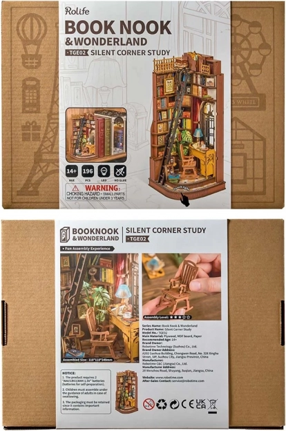 RoboTime 3D Puzzle Buchstütze Ruhige Leseecke