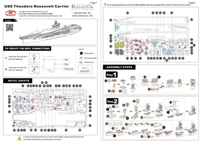 3D-Puzzle USS Theodore Roosevelt Flugzeugträger