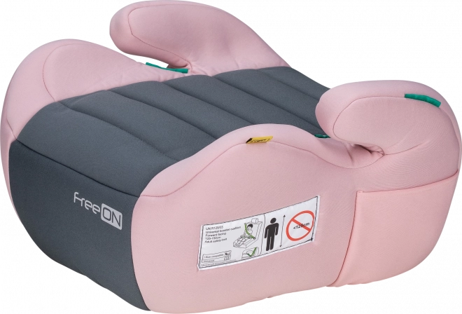 FreeON Autositz Booster Comfy i-Size für Kinder, Pink-Grau